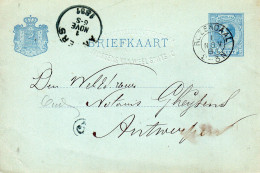 1 Nov 81 BK G 25 Met Firma-blinddruk V Rozendaal Naar Antwerpen (Beetwortelsuikerfabriek Janssens Van Weel Smits & Cie) - Postal Stationery