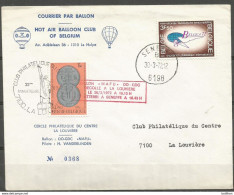 SOLDES - 1972 - COURRIER PAR BALLON "MAFU" - LA LOUVIERE-SENEFFE - Enveloppe Officielle Numérotée - Otros & Sin Clasificación