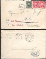 USA Milwaukee WI Cover To Germany 1907. Franklin Washington Stamps - Briefe U. Dokumente