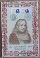 FDC Sur Encart AMIS - YT N°3420 - PIERRE DE FERMAT - 2001 - 2000-2009