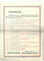 Francais   Noublier Pas  Que Si L Angletaire  ....et Quoi Encore  Francais  Souvenez Vous - Documents