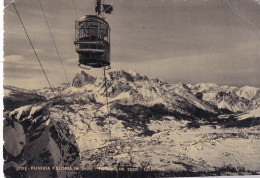 Cartolina Tofane - Cortina ( Belluno ) Funivia Faloria - Belluno