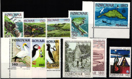 Dänemark Färöer Jahrgang 1978 Mit 31-41 Postfrisch #NO008 - Faroe Islands