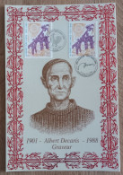 FDC Sur Encart AMIS - YT N°3435 - ALBERT DECARIS - 2001 - 2000-2009