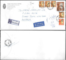 Hong Kong Queens Road Registered Cover To Australia 1995. $10 Stamp - Briefe U. Dokumente