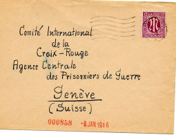 ALLEMAGNE.1946.  L.S POUR COMITE INTERNATIONAL CROIX-ROUGE. GENÈVE (SUISSE).  - Briefe U. Dokumente