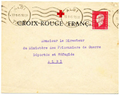 FRANCE.1945."DULAC". "CROIX-ROUGE FRANÇAISE - ALBI". - 1944-45 Marianne De Dulac