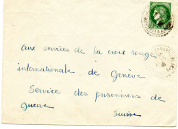 FRANCE.1940."CERES ".POUR C.I.C.R.GENÈVE (SUISSE) - Otros & Sin Clasificación