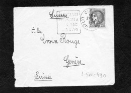 FRANCE.1940."CERES ".POUR C.I.C.R.GENÈVE (SUISSE) - Storia Postale