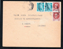 FRANCE.1942."MERCURE ET PETAIN". POUR C.I.C.R.GENÈVE (SUISSE) - Lettres & Documents