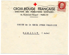 FRANCE.1944."CROIX-ROUGE FRANÇAISE- DIRECTION DES FORMATIONS SANITAIRES".PARIS. - Croix Rouge