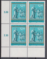 1979 , Mi 1606 ** (3) -  4 Er Block Postfrisch - 200 Jahre Gehörlosenbildung In Österreich - Nuevos