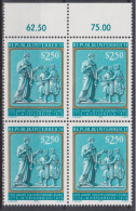 1979 , Mi 1606 ** (5) -  4 Er Block Postfrisch - 200 Jahre Gehörlosenbildung In Österreich - Unused Stamps