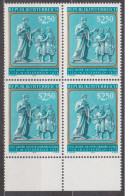 1979 , Mi 1606 ** (9) -  4 Er Block Postfrisch - 200 Jahre Gehörlosenbildung In Österreich - Unused Stamps