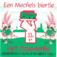 Oud Etiket Bier Het Bouwerke - Brouwerij / Brasserie Het Anker Te Mechelen - Bière