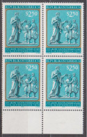 1979 , Mi 1606 ** (10) -  4 Er Block Postfrisch - 200 Jahre Gehörlosenbildung In Österreich - Unused Stamps