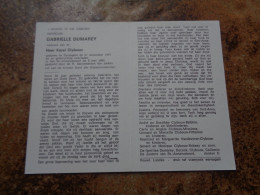 Doodsprentje/Bidprentje  GABRIELLE DUMAREY   Eernegem 1901-1984  (Wwe Karel Clybouw) - Religion & Esotericism