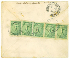 P3411 - GREECE , VERY NICE LETTER FROM ATHENS TO CONSTANTINOPOLI 1906 , 5 X 5 LEPTA TO MEET 25 LEPTA RATE - Summer 1896: Athens