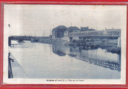 Carte Postale 62. Arques Péniche  Vue Sur Le Canal Très Beau Plan - Arques