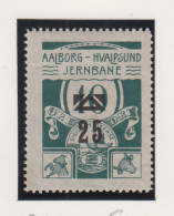 Denemarken Spoorwegzegel Cat.DFBK Lijn: AHB Aalborg -Hvalpsund Jernbane 5 - Otros & Sin Clasificación