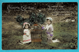 * Fantaisie - Fantasy - Fantasie (Enfant - Child) * (La Favorite Photo Plein Air 1307) Volière, Causerie Enfantine - Portretten