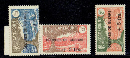 COLONIE FRANCAISE - CAMEROUN - N°233 * - 234 * ---- N0235 NSG PLI D'ANGLE - Unused Stamps