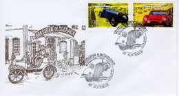 Brasserie De Sochaux - Envelope  FDC -  Commemoratif Voitures Anciennes - Bugatti-Ferrari - France FDC - Voitures