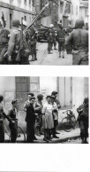 E/10   - 2 Photos    -  29  Libération  Du Département  Du Finistére    -   Brest   (3) - Guerra, Militares