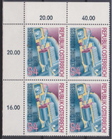 1979 , Mi 1609 ** (1) -  4 Er Block Postfrisch - Kongreß Der Internationalen Rates Für Verbrennungskraftmaschinen CIMAC - Nuovi