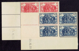 COLONIE FRANCAISE - CAMEROUN - COINS DATES - N°178 - 184 - ** TRACES DE STOCKAGE DES TP DES COLONIES - Unused Stamps