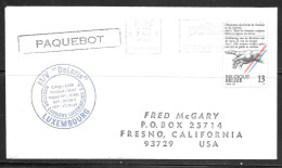 1991 Paquebot Cover, Belgium Stamps Used In Rushcutter's Bay, NSW, Australia - Covers & Documents