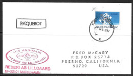 1992 Paquebot Cover, Finland Stamp Mailed In Newcastle Upon Tyne, UK - Cartas & Documentos