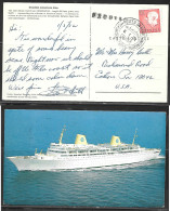 1972 Posted On Board, MS Kungsholm, Swedish American Line, 8.1.72 Cruise - Covers & Documents