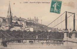 France Lyon Passerelle Et Église Saint-Georges - Sonstige & Ohne Zuordnung