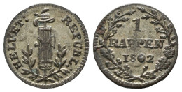 HR	Rappen 1802  /3884 - 1798 - 1803 République Helvétique (Epoque Napoléonienne)