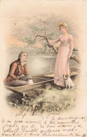 ILLUSTRATEURS _S29137_ Homme Assis Dans Une Barque Une Femme Près De Lui Avec Un Chien - 1900-1949