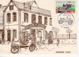 Brasserie De Sochaux - Maxi Carte  FDC -  Commemoratif 53e Congres Philatelique - France Maxi Carte - Voitures