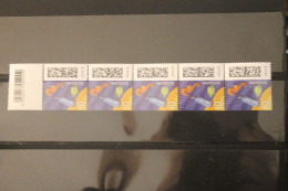 Deutschland 2022; Welt Der Briefe, 10 Cent, 5er-Streifen Mit Großem EAN-Feld; ZN 190, MiNr. 3723; MNH - Roller Precancels