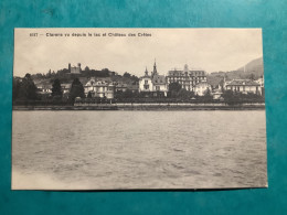 Suisse/ Clarens Vue Depuis Le Lac Et Château Des Cretes - Andere & Zonder Classificatie