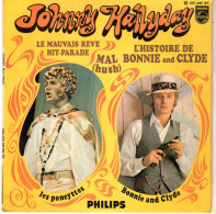 Disque - Johnny Hallyday - L'histoire De Bonnie And Clyde - Philips M 437.395 BE - France 1969 - Rock