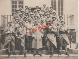 Fixe Photo Ecole Spéciale Militaire Saint-Cyr Promotion Bayard 1923-1925 Section Lt Falleur EOA Faucilhon - Guerre, Militaire