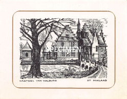 Kasteel Van Walburg - Sint- Niklaas - Foto  Rond De Vijver - Deerlijk -  8.5x12cm - Sint-Niklaas