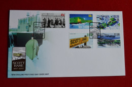 6 FDC New Zealand Antarctica Scott Base 1957 - 2007 - Research Stations