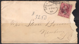 1890 (Apr 25) Dallas Texas To Newberry South Carolina - Briefe U. Dokumente