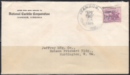 1934 (Apr 30) Ivanhoe, Virginia, Corner Card - Lettres & Documents