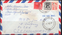 1967 New City NY To Plzen Czechoslovakia - Covers & Documents