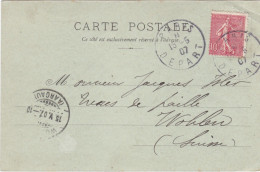 FRANCIA - STORIA POSTALE - CARTOLINA COMMERCIALE - VIAGGIATA - 1907 - Other & Unclassified