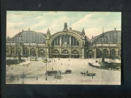 "FRANKFURT A.M." 1907, Color-AK "Hauptbahnhof" (A2090) - Frankfurt A. Main