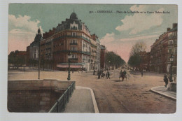 CPA - 38 - N°330 - Grenoble - Place De La Bastille Et Le Cours Saint-André - Colorisée - Petite Animation - Circulée - Grenoble