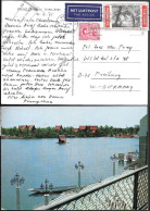 Thailand Postcard Mailed To Germany 1971. Buddhist Temple 3B Stamp - Tailandia